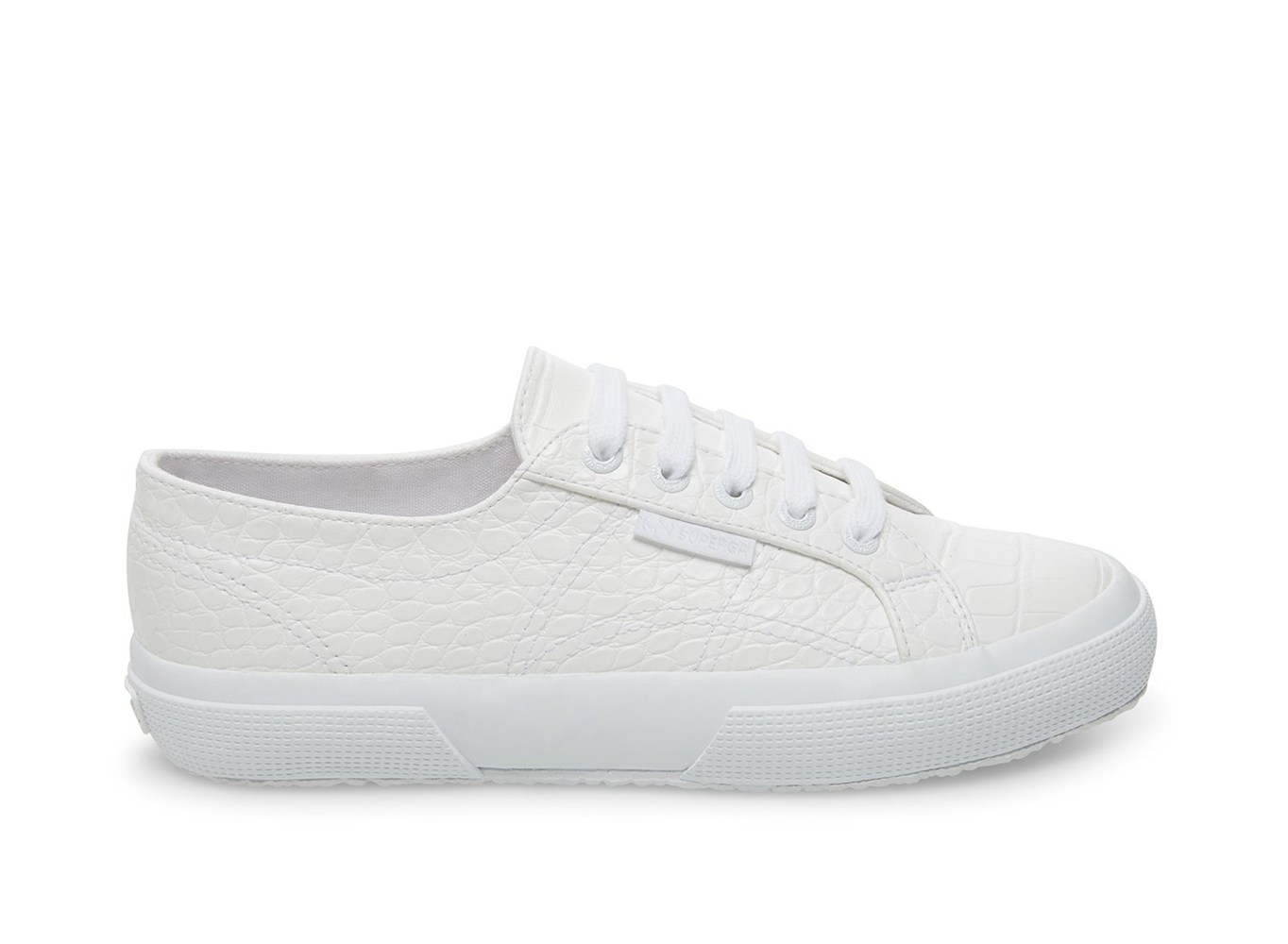 Superga Sneakers Womens - 2750 Syntcrocodile Woven - White - EFVRS9572